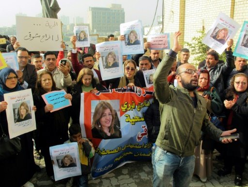 Iraqis rally for release of female journalist